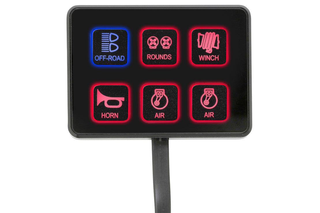 PROCOMP SS6 UNIVERSAL UPFITTER SWITCH PANEL: UNIVERSAL