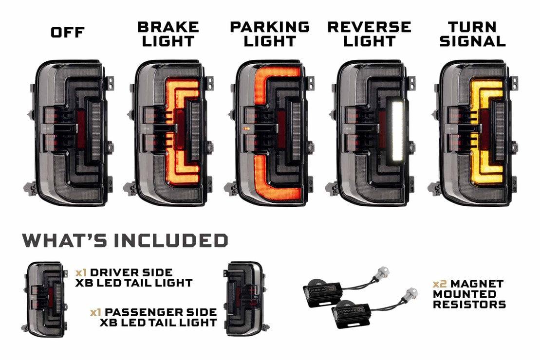 Ford Bronco (2021+) Morimoto XB LED Low Profile Tail Lights
