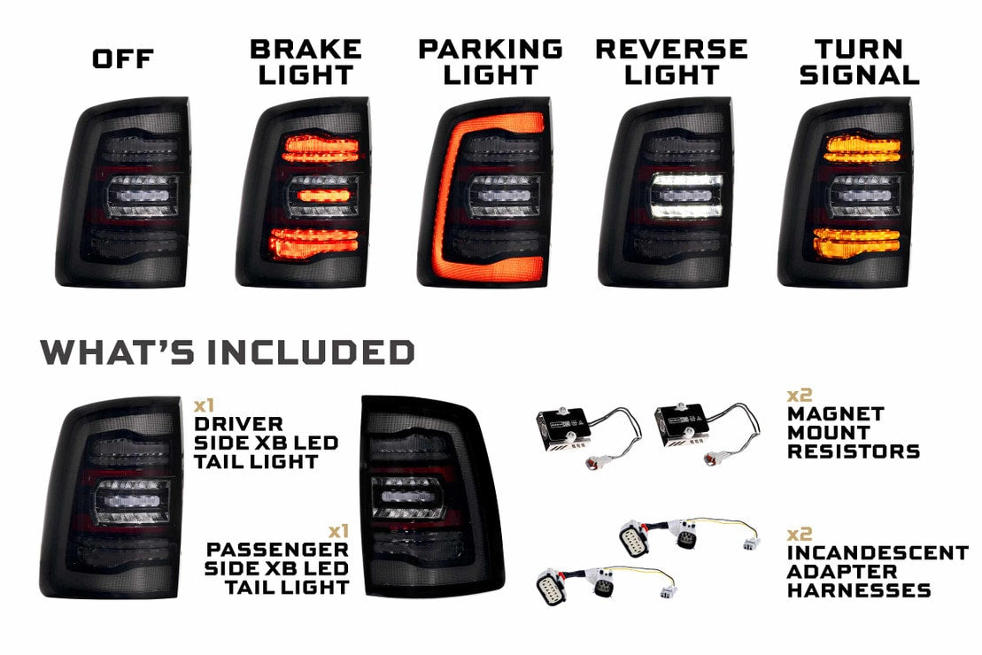 Dodge Ram HD (2019+) XB LED Tail Lights
