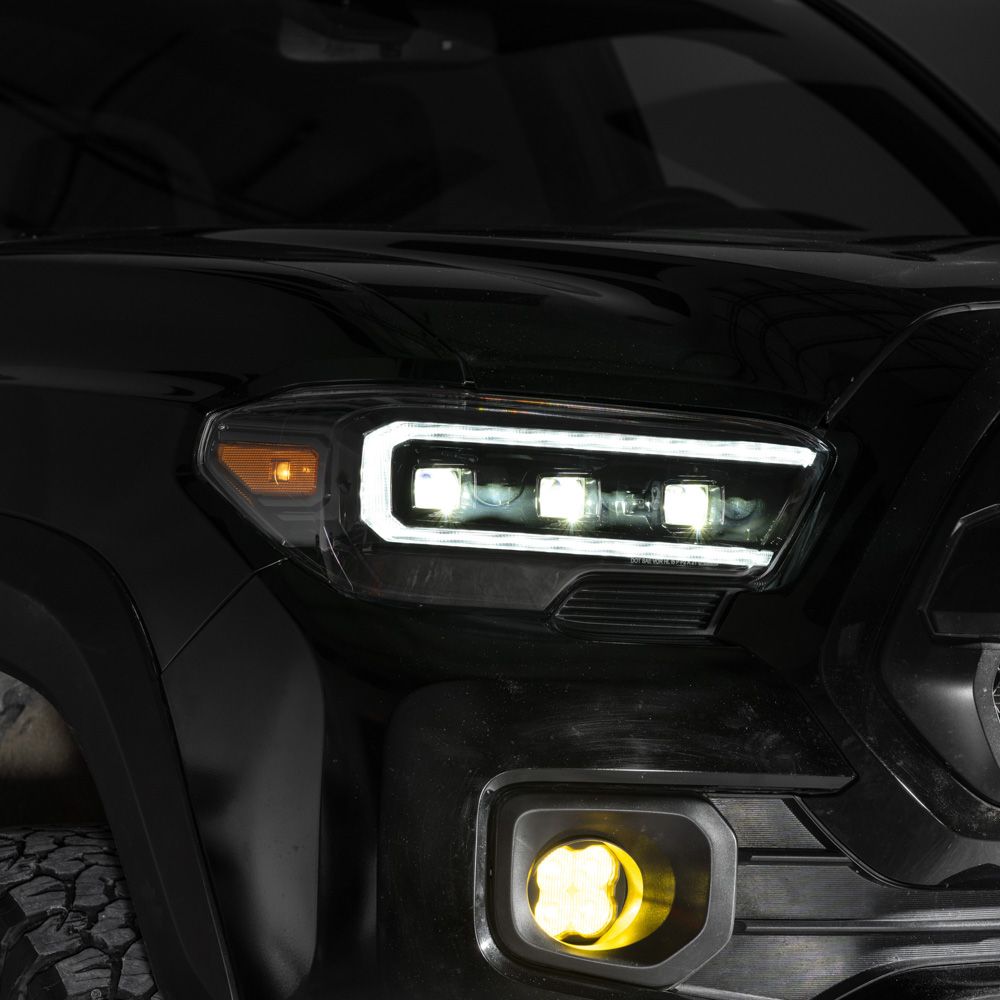 2016-2023 Toyota Tacoma LED Projector Headlights with Selectable DRL (pair)