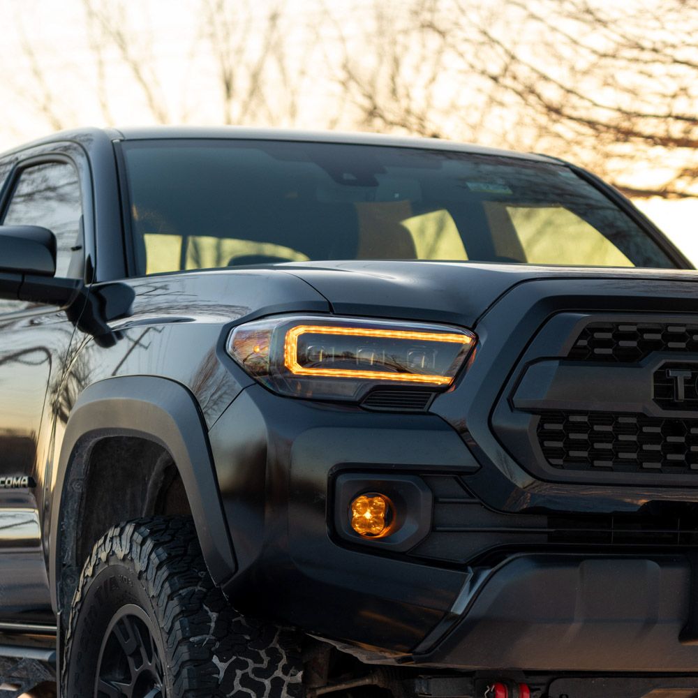 2016-2023 Toyota Tacoma LED Projector Headlights with Selectable DRL (pair)