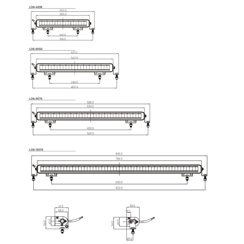 LED bar duo-color daytime running light. 10-32v / 28.3cm / 3780lm