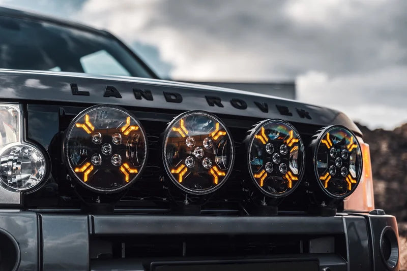 LED Ypsilon 9LED amber/wit met flitser 7850lm / 3m kabel | WD-12078.1