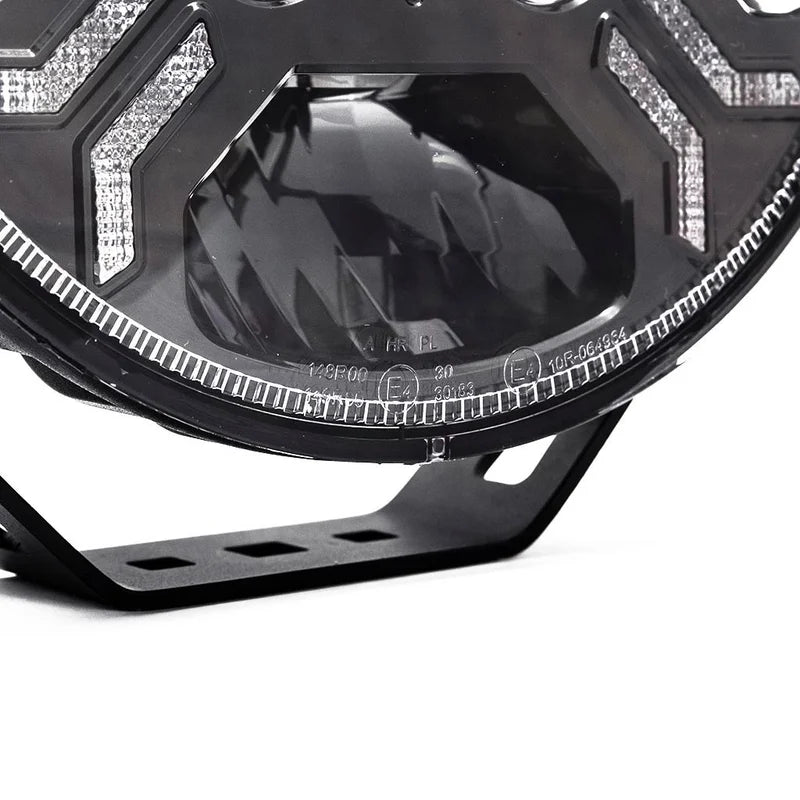 LED Ypsilon 9LED amber/wit met flitser 7850lm / 3m kabel | WD-12078.1