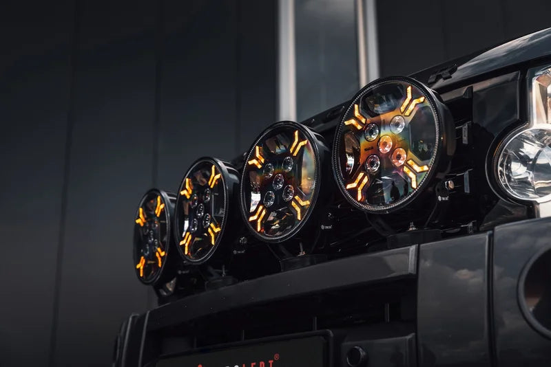 LED Ypsilon 9LED amber/wit met flitser 7850lm / 3m kabel | WD-12078.1