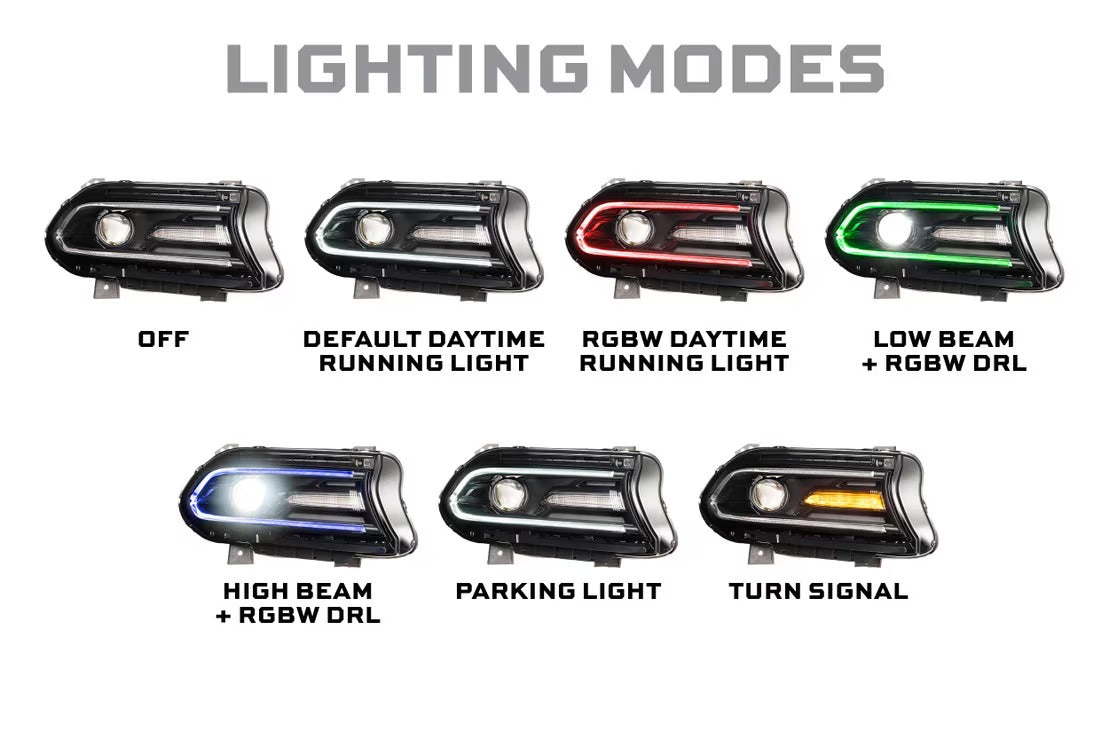 Dodge Charger (15-23) Morimoto XRGB LED Headlights