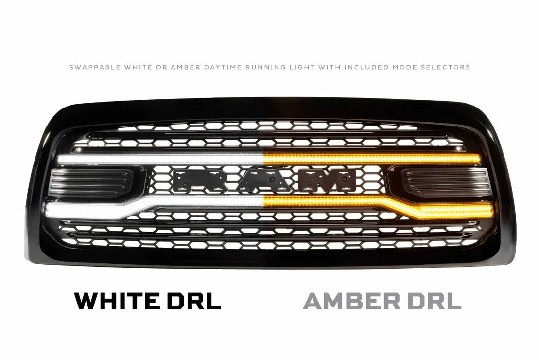 Dodge Ram HD (13-18) Morimoto XBG LED DRL Grille (Black)