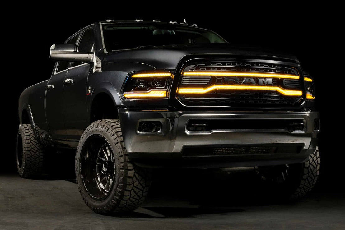 Dodge Ram HD (13-18) Morimoto XBG LED DRL Grille (Black)