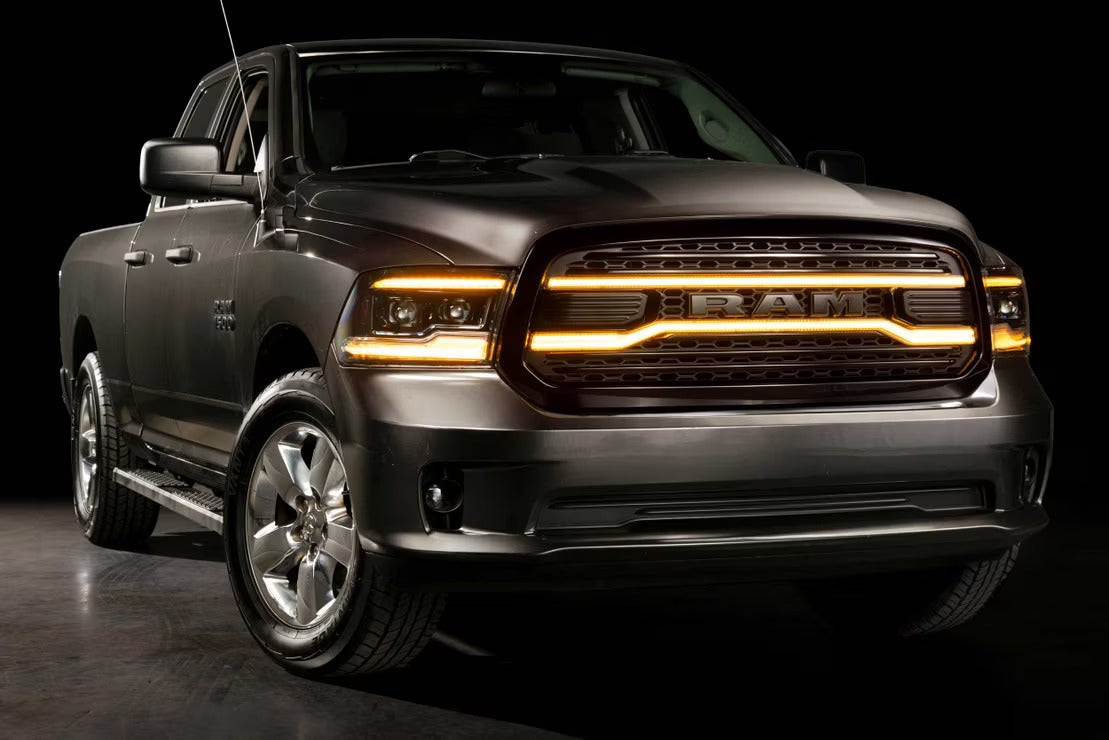 Dodge Ram 1500 (13-18) Morimoto XBG LED DRL Grille (Black)