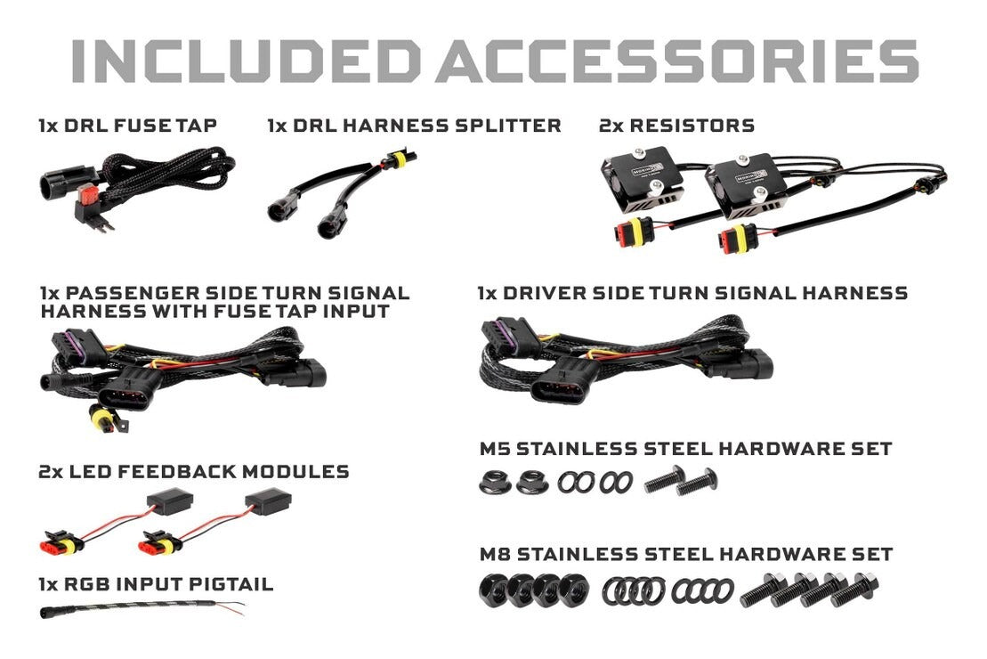 18+ Wrangler JL / 20+ Gladiator JT XRGB Fender Flare Chop Kit
