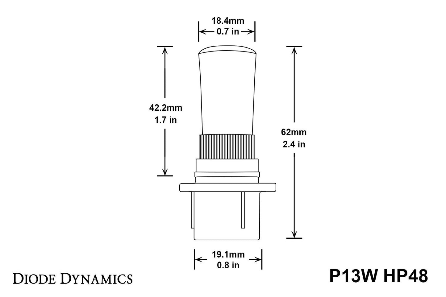 Diode Dynamics P13W HP48 LED Bulbs