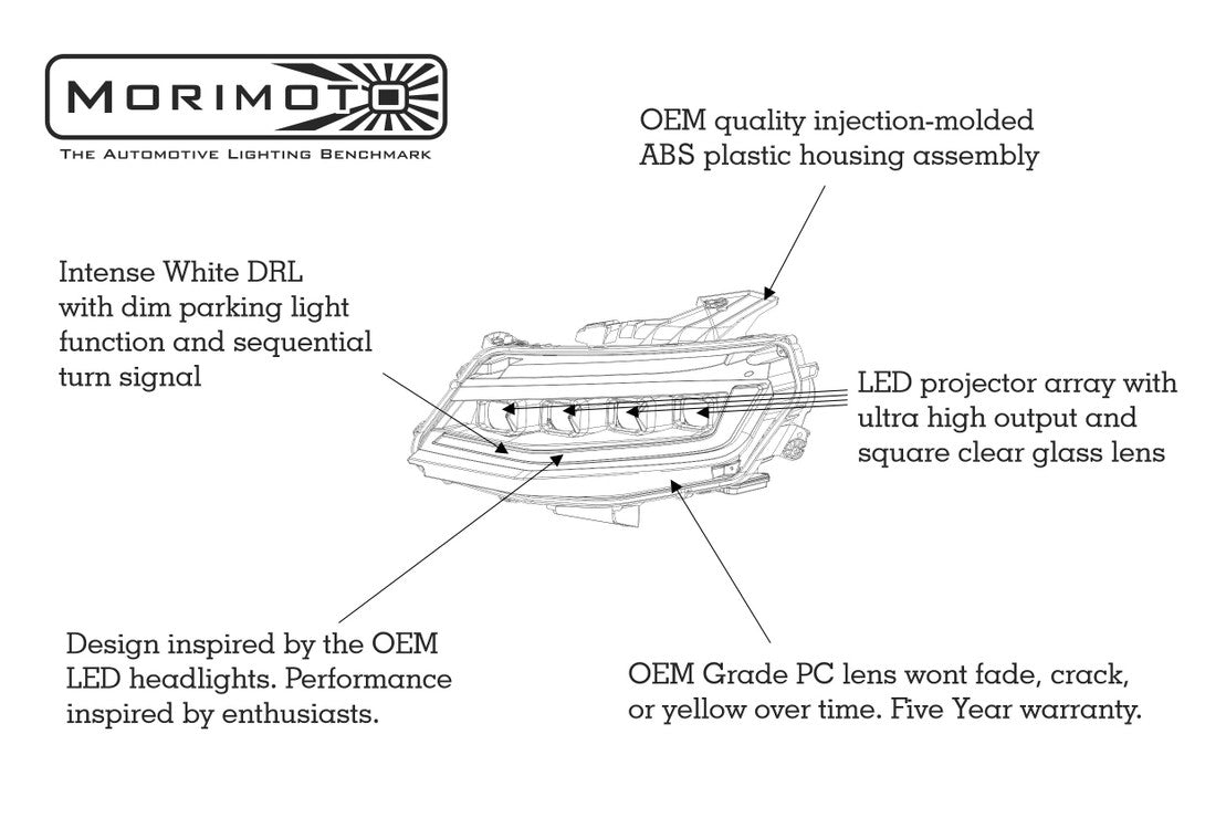 CHEVROLET CAMARO (16-18): XB LED HEADLIGHTS