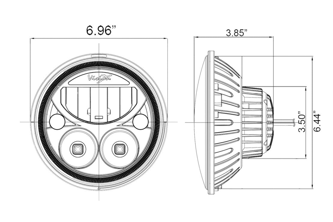 VISION X LED HEADLIGHTS: WRANGLER JK (07-18)