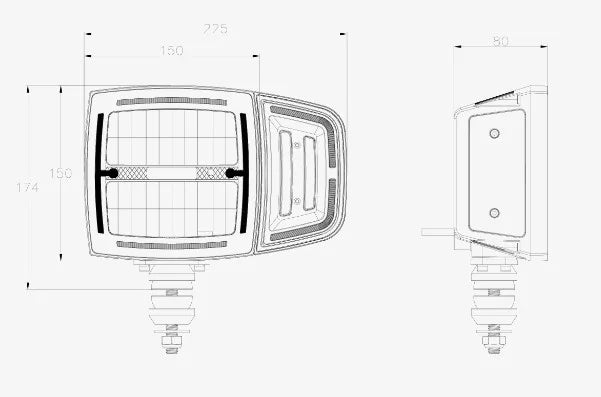 OZZ XH1 - Tractor koplamp | 88301