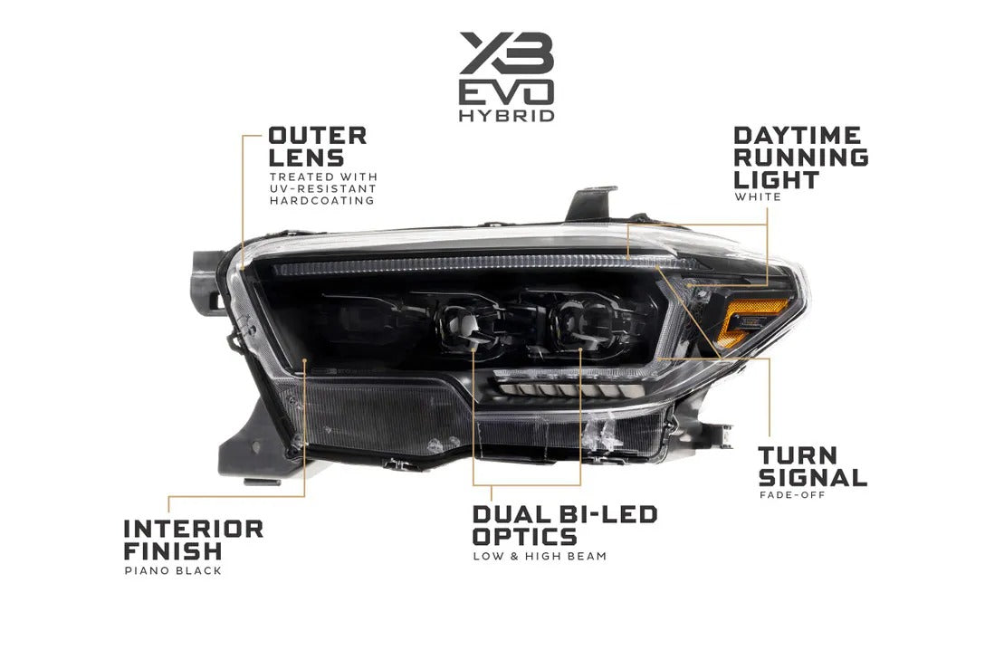 Toyota Tacoma (16-23) XB Evo Hybrid LED Headlights