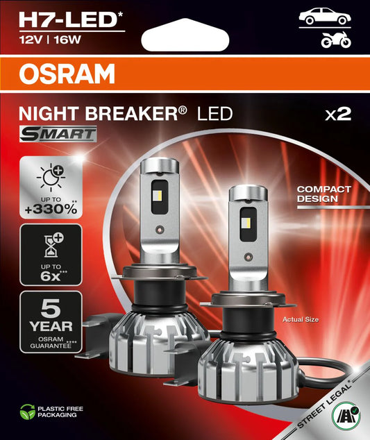 OSRAM NIGHT BREAKER LED SMART H7 64210DWNBSM-2HB