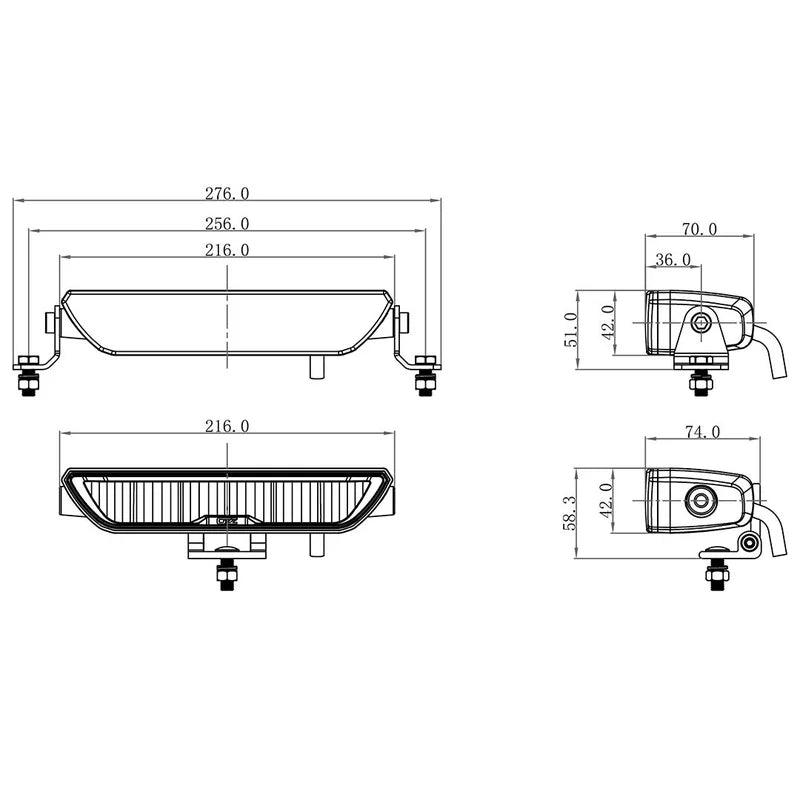 OZZ XB1 LED Lichtbalk Compact 9" | 4960 lumen (excl. pos.licht) | 88204