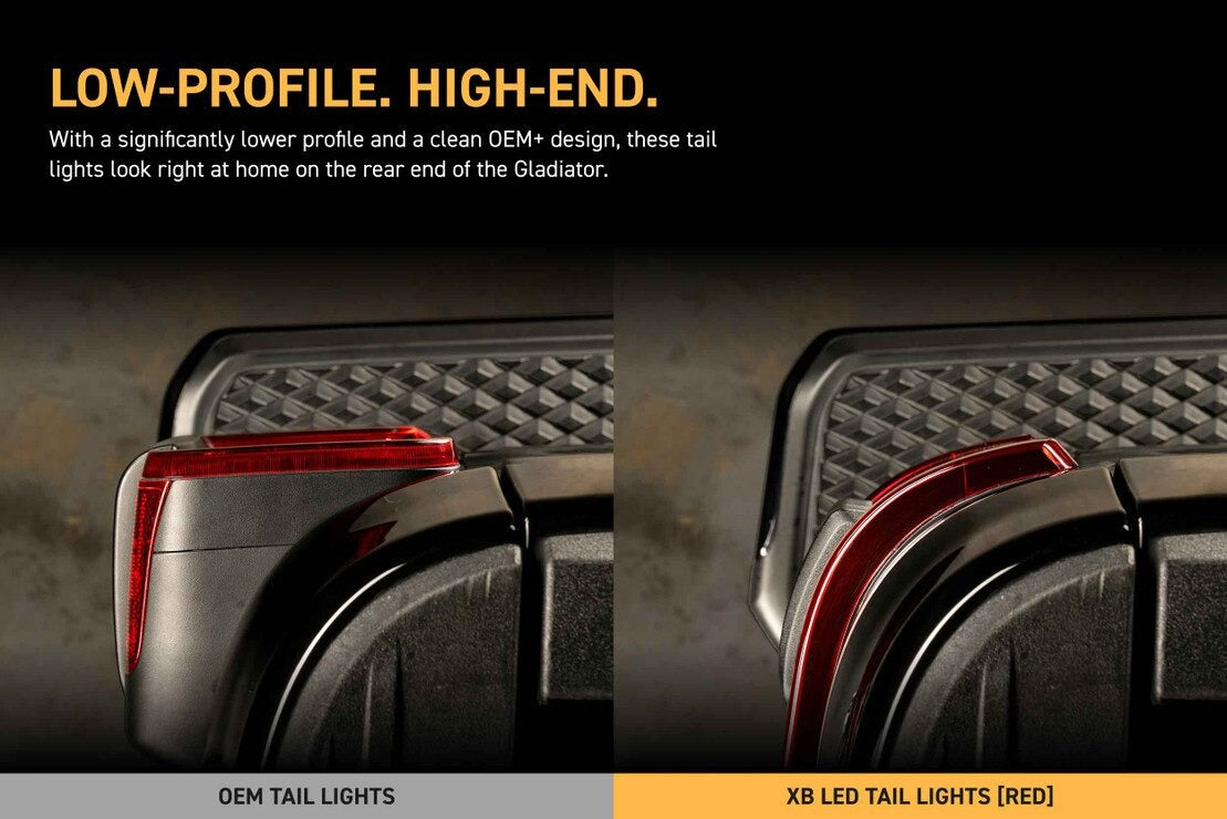 20-26 Jeep Gladiator JT XB LED Low Profile Tail Lights