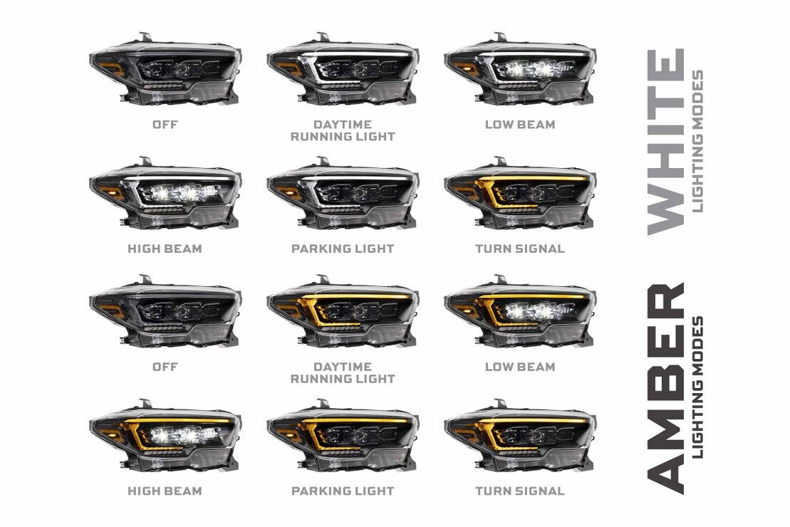 16-23 Toyota Tacoma XB Evo LED Headlights