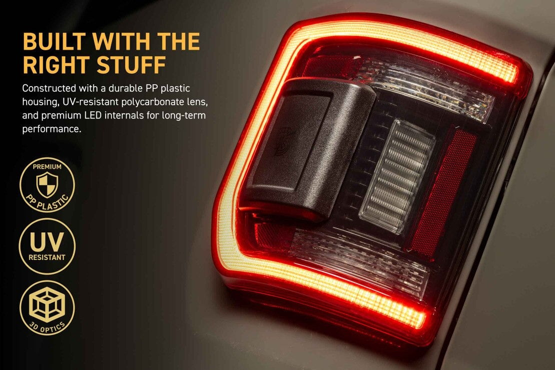20-26 Jeep Gladiator JT XB LED Low Profile Tail Lights