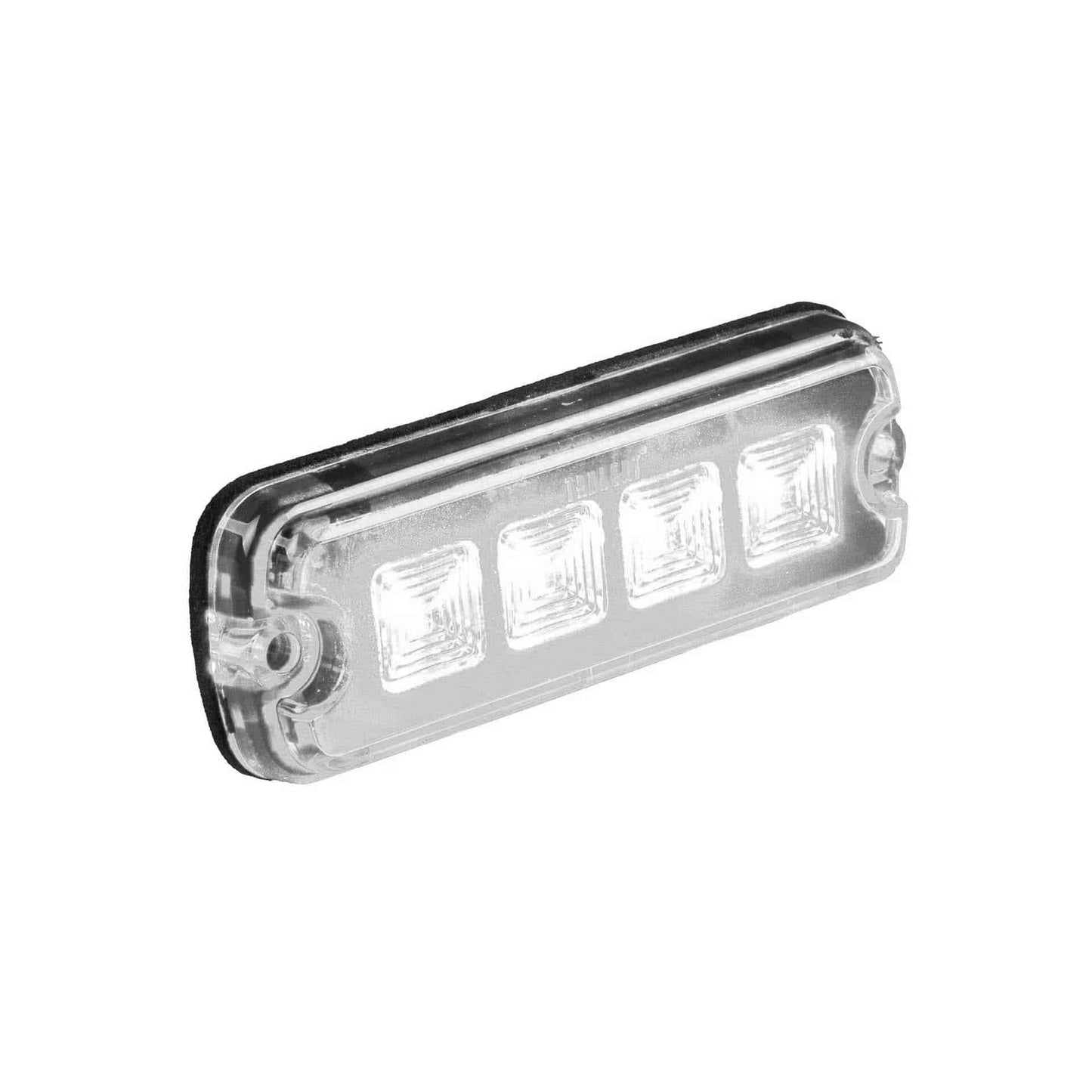 LED R10 Warning light 4-LED white 12-24v 200cm cable
