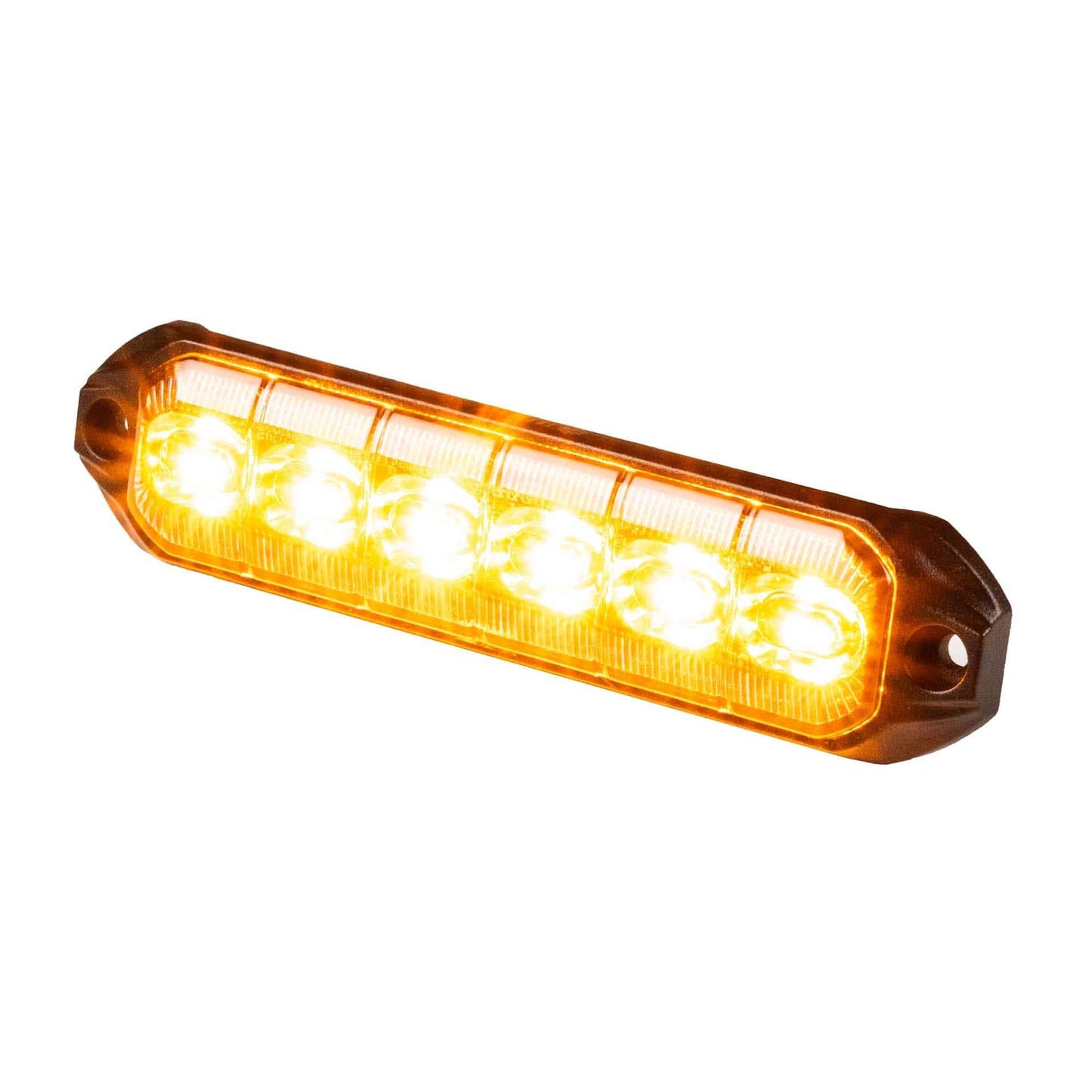 LED R65 CL2 warning light, 6-LED amber , 12/24V, 50cm cable + SuperSeal
