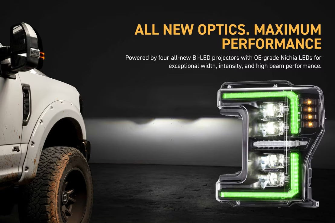 17-19 Ford Super Duty XRGB Evo LED Headlights