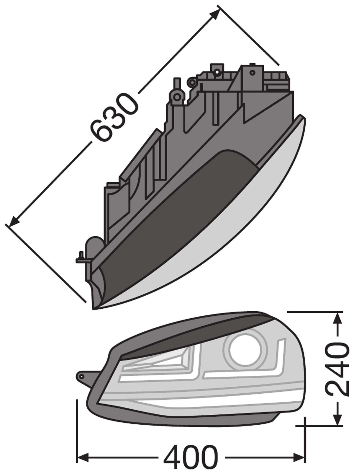 OSRAM LEDriving® Golf VII LED Headlights, Black Edition