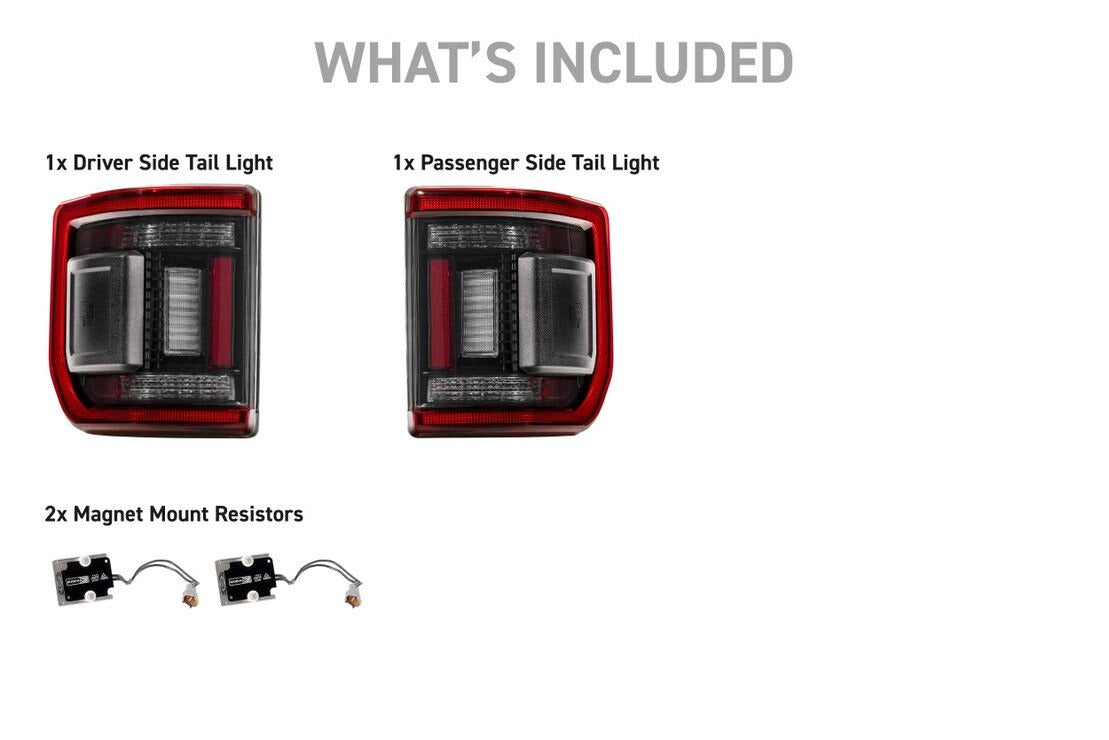 20-26 Jeep Gladiator JT XB LED Low Profile Tail Lights