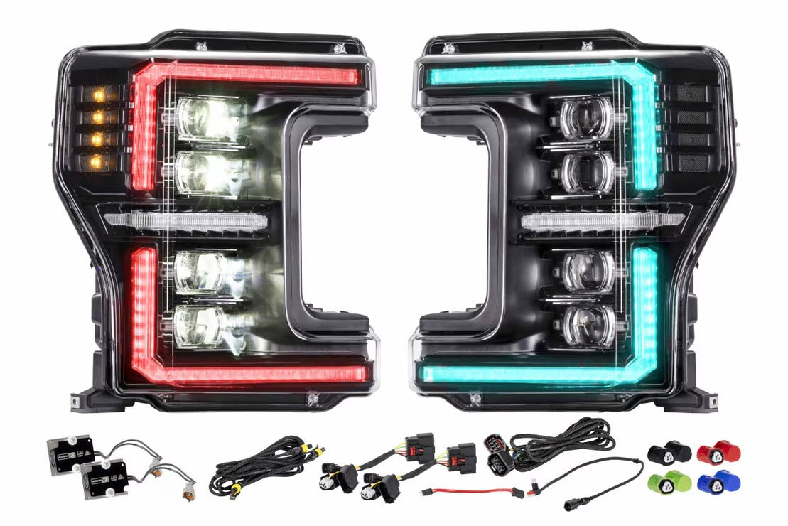 17-19 Ford Super Duty XRGB Evo LED Headlights