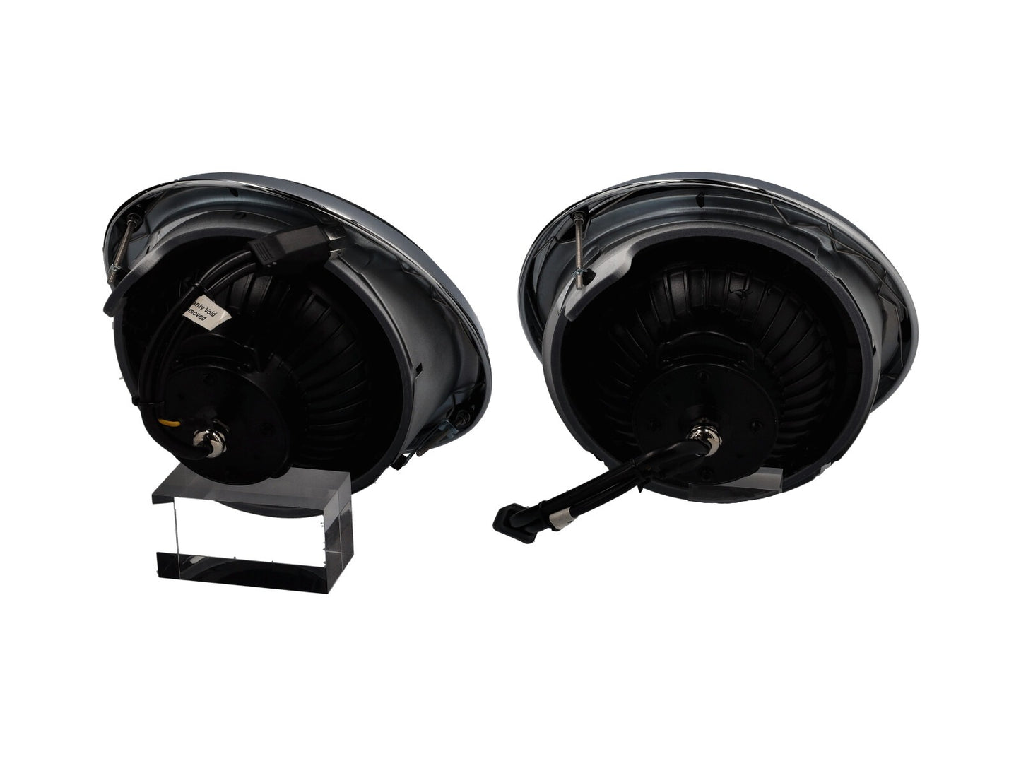 Porsche 911/964 - Headlamps chrome rim with LED internals Clear Lens