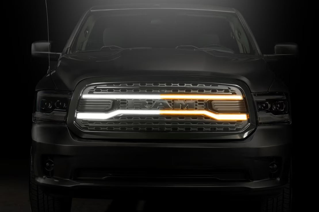 Dodge Ram 1500 (13-18) Morimoto XBG LED DRL Grille (Black)
