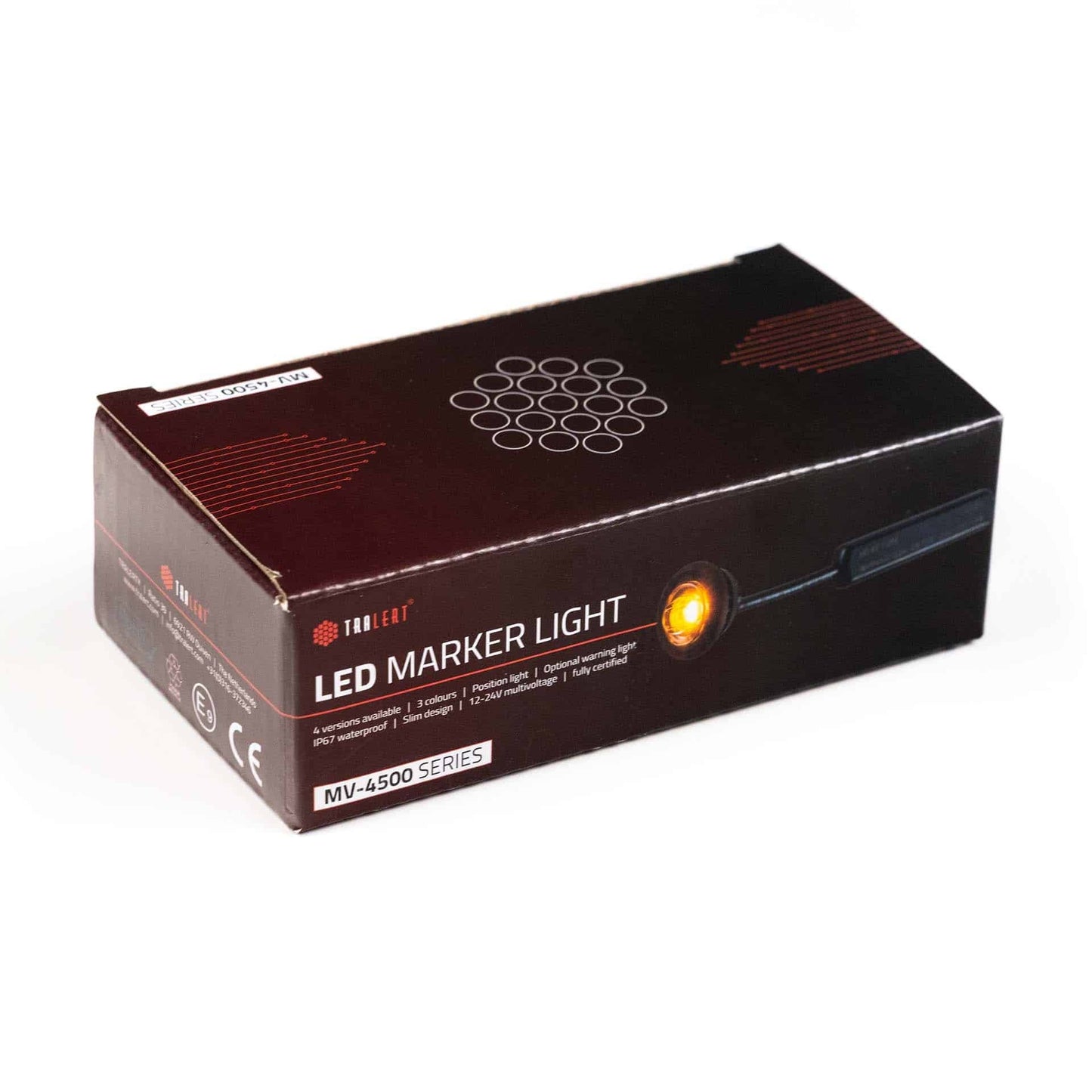 LED marker light amber with R65 warning light 12-24v 200cm cable