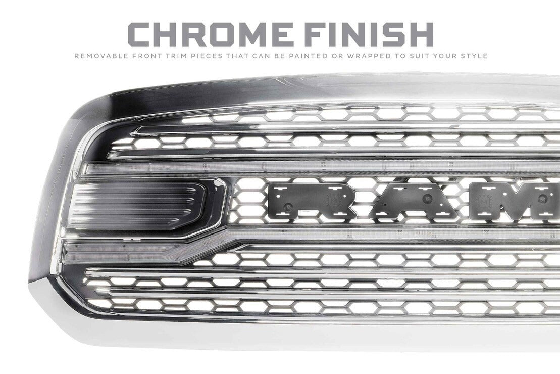 Dodge Ram 1500 Classic (19-24) Morimoto XBG LED DRL Grille (Chrome)