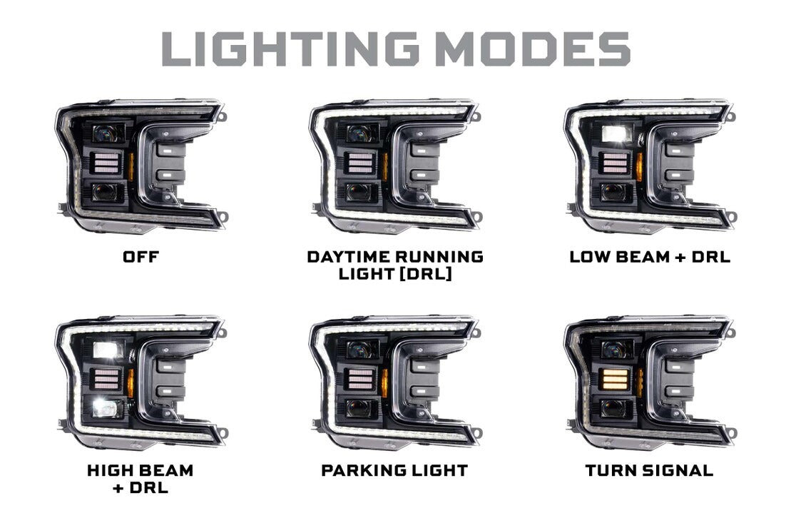Ford F-150 (18-20): XB Hybrid LED Headlights