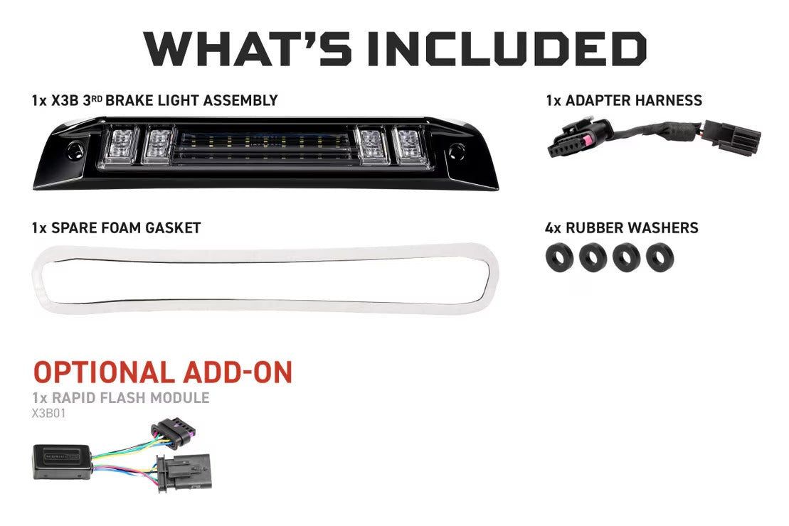 2019+ Ram 1500 X3B LED Third Brake Light