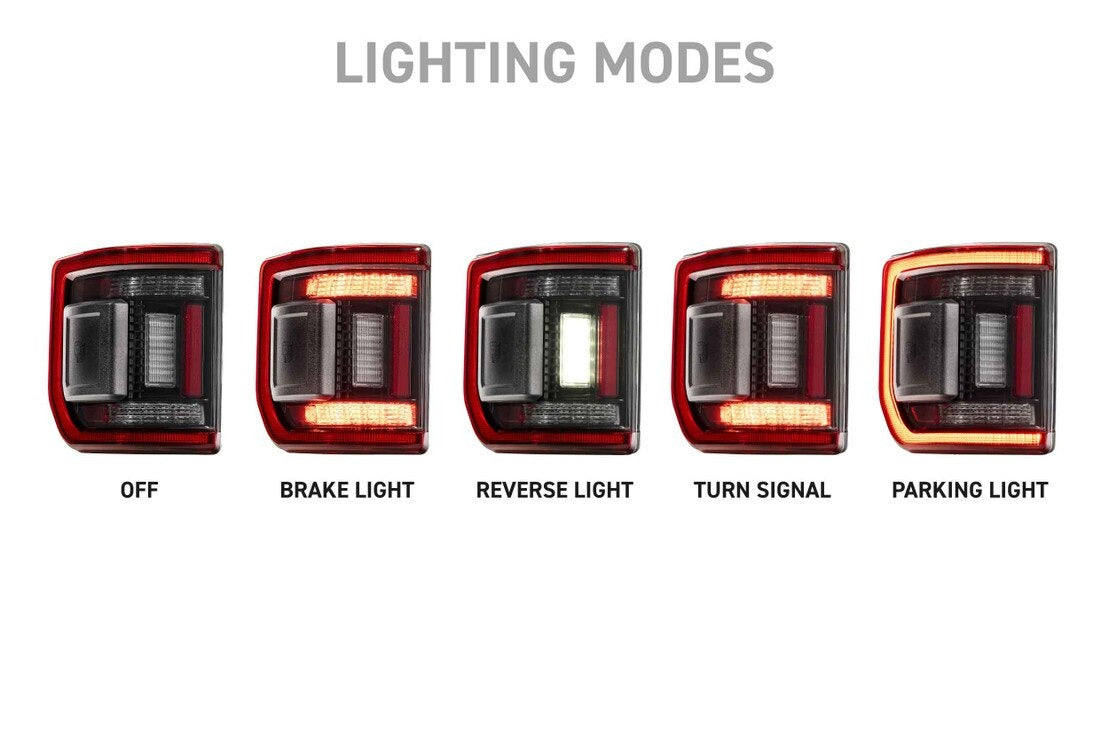 20-26 Jeep Gladiator JT XB LED Low Profile Tail Lights