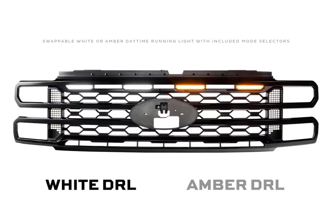 23-27 Ford Super Duty XBG LED DRL Grille (Black)