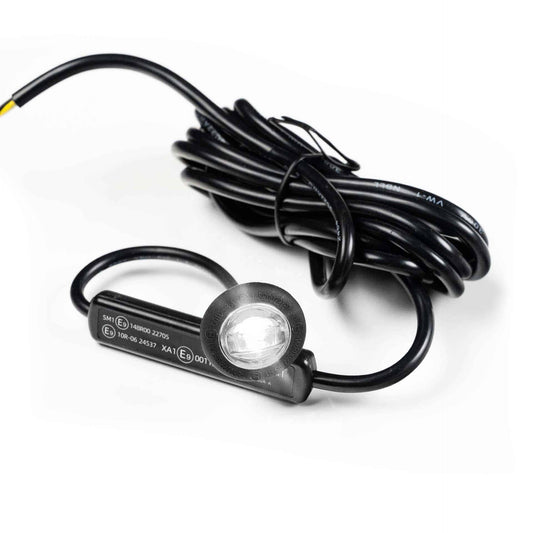 LED warning light white with R65 warning light 12-24v 200cm cable