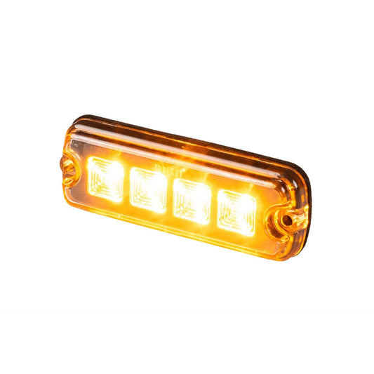 LED R65 Warning light 4-LED amber 12-24v 200cm cable
