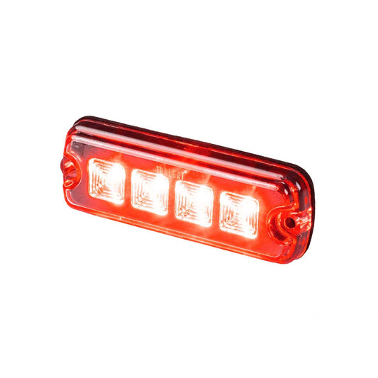 LED R10 Warning light 4-LED red 12-24v 200cm cable