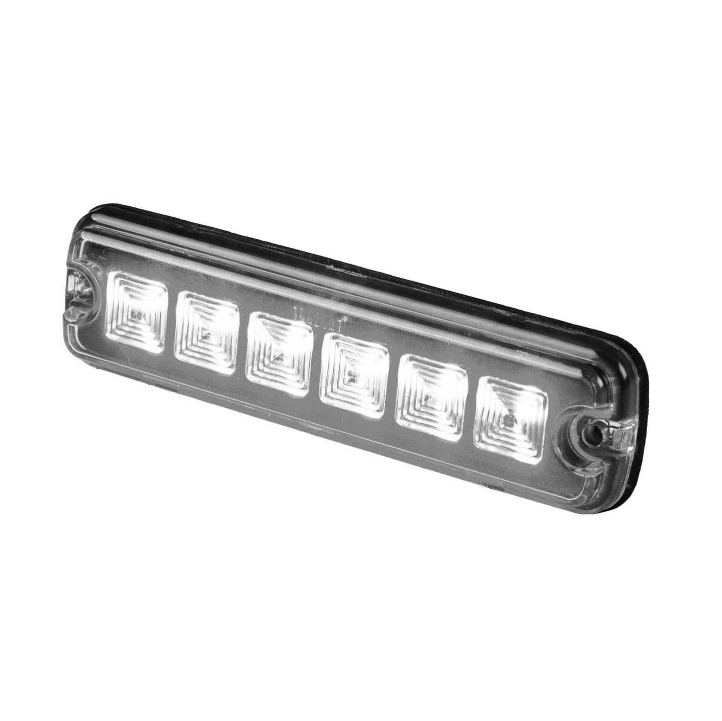 LED R10 Warning light 6-LED white 12-24v 200cm cable