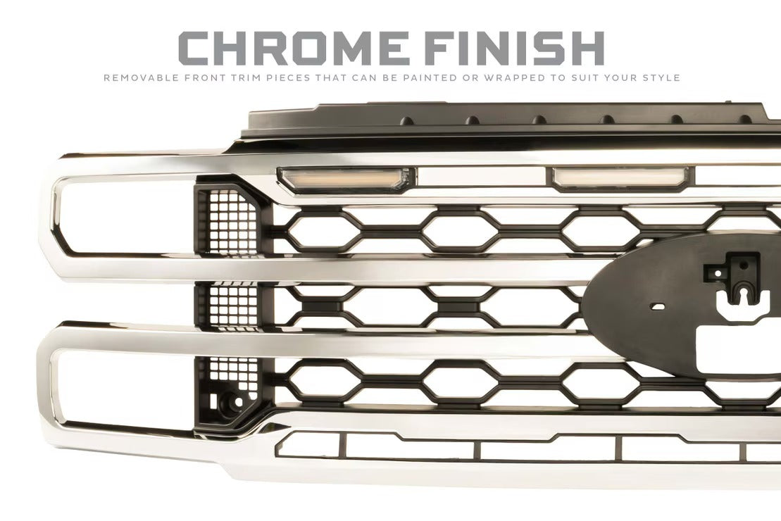 23-27 Ford Super Duty XBG LED DRL Grille (Chrome)