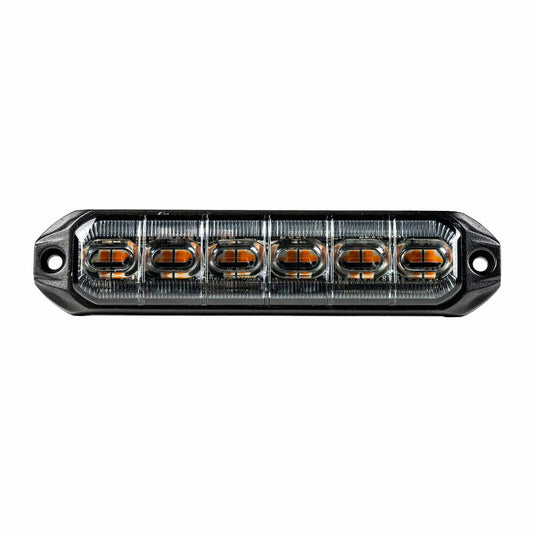 LED R65 CL2 warning light, 6-LED amber , 12/24V, 50cm cable + SuperSeal