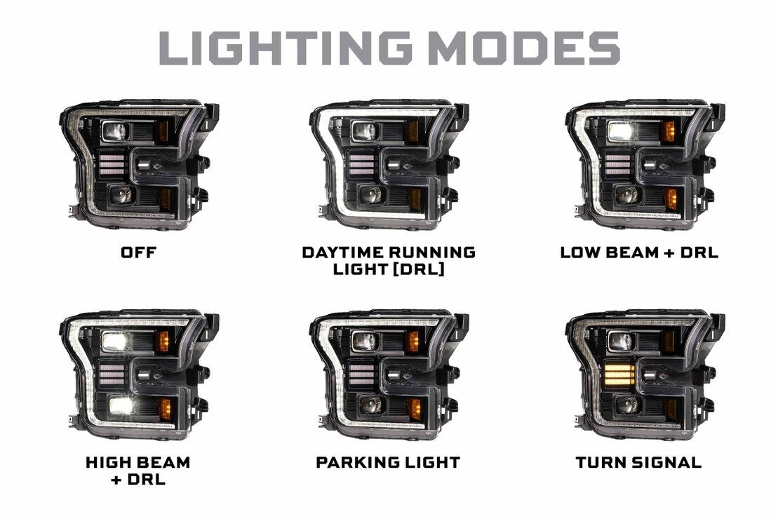 Ford F-150 (15-17) XB Hybrid LED Headlights
