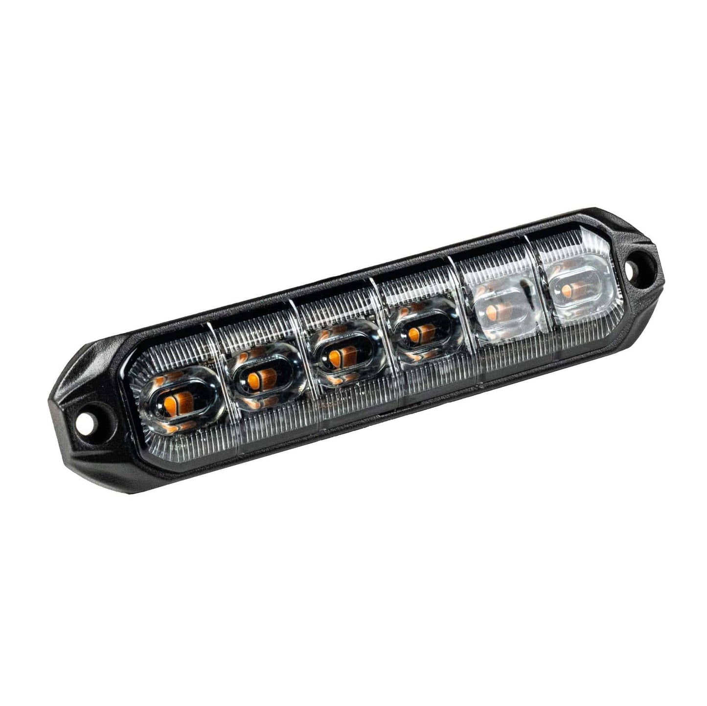 LED R65 CL2 warning light, 6-LED amber , 12/24V, 50cm cable + SuperSeal
