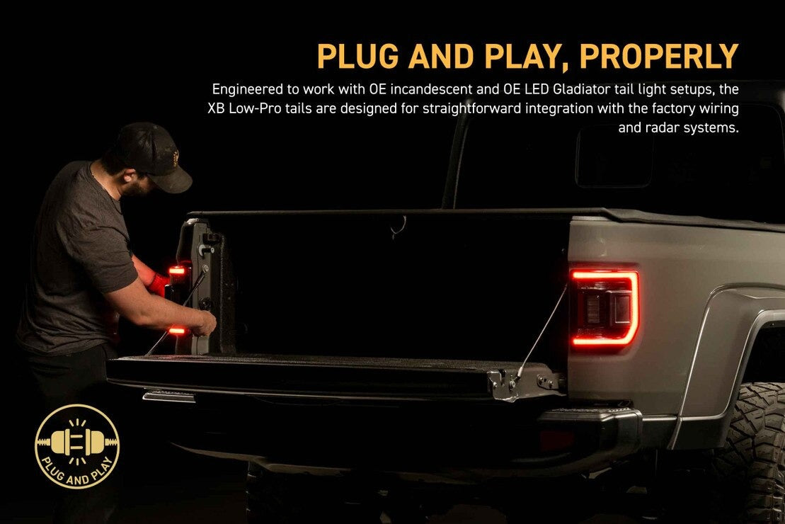 20-26 Jeep Gladiator JT XB LED Low Profile Tail Lights