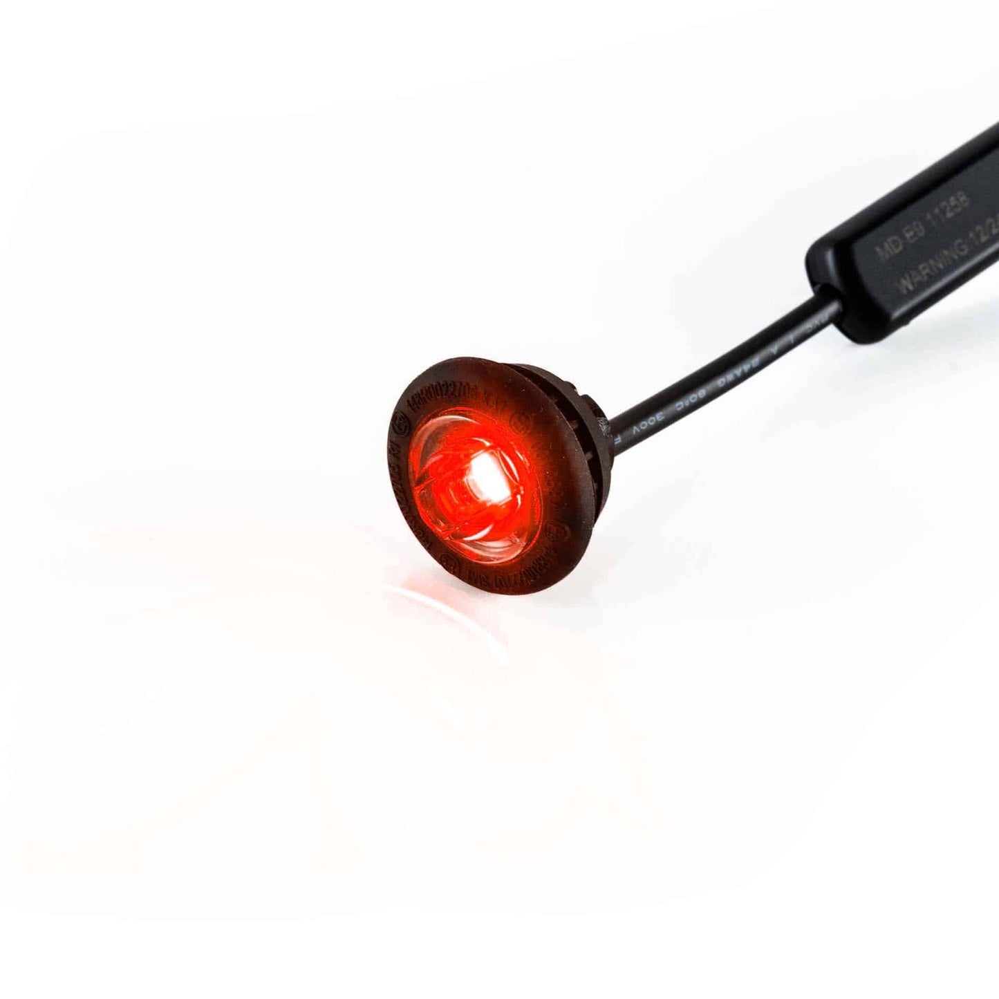 LED warning light red with R65 warning light 12-24v 200cm cable